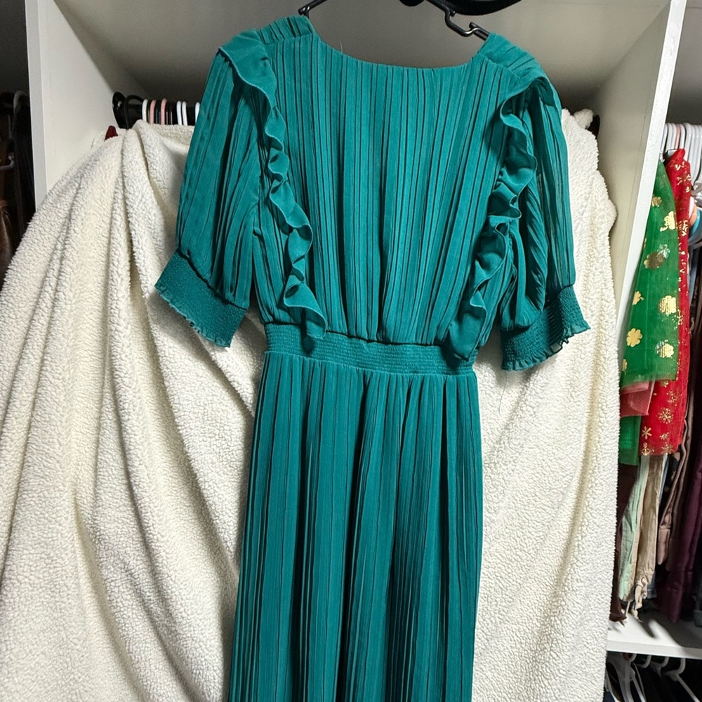 Zara Elegant Teal Dress